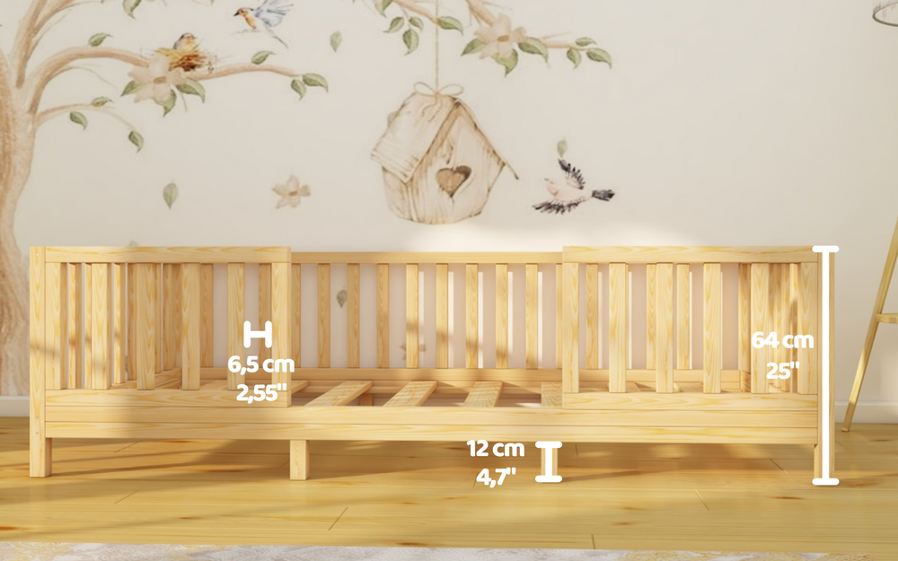 Play and Sleeping Area: Montessori Bed, Sofa Dual Use