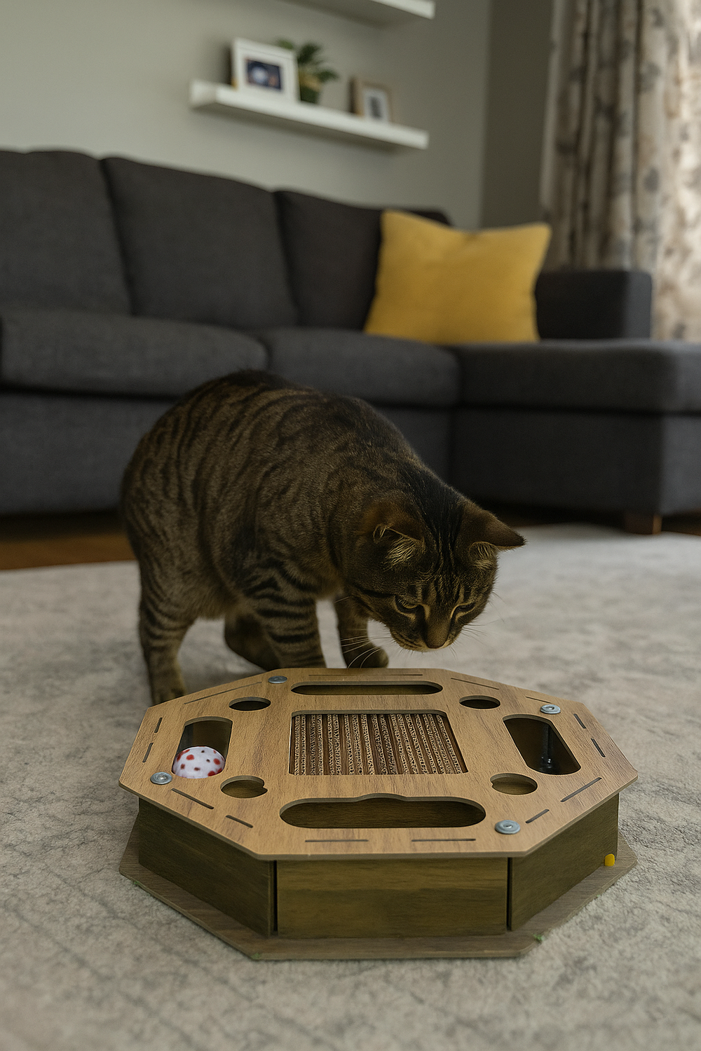 Octagon Cat Toys