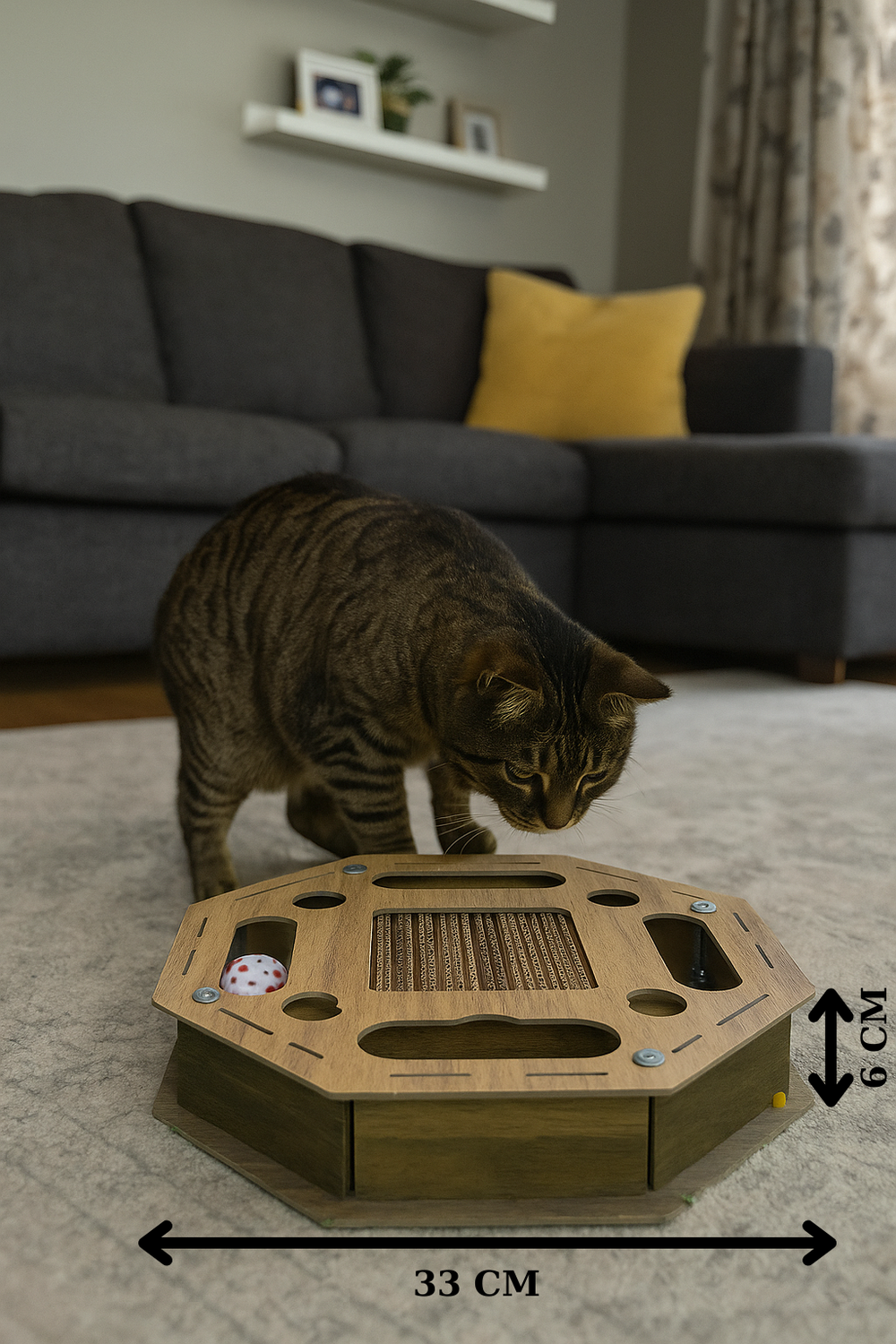 Octagon Cat Toys