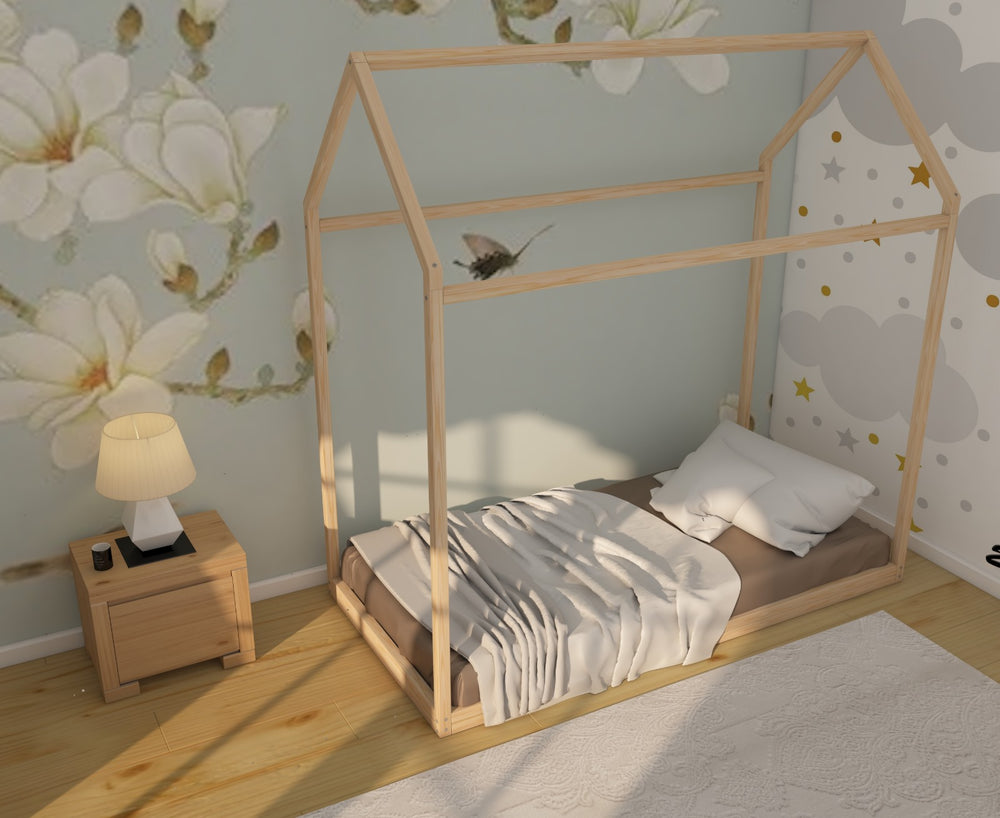 Montessori Floor Bed and Playhouse