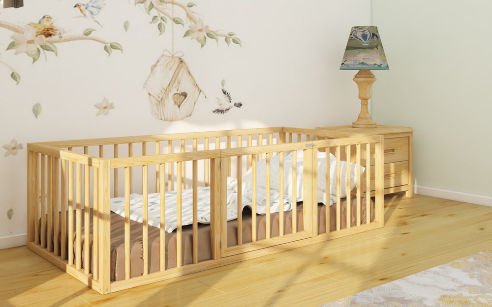 Montessori Natural Wooden Child Bed
